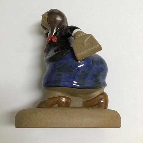 Rodo Padilla Mexican Artist Signed Sculpture Ceramic Girl Boss Woman on Phone - Picture 10 of 16